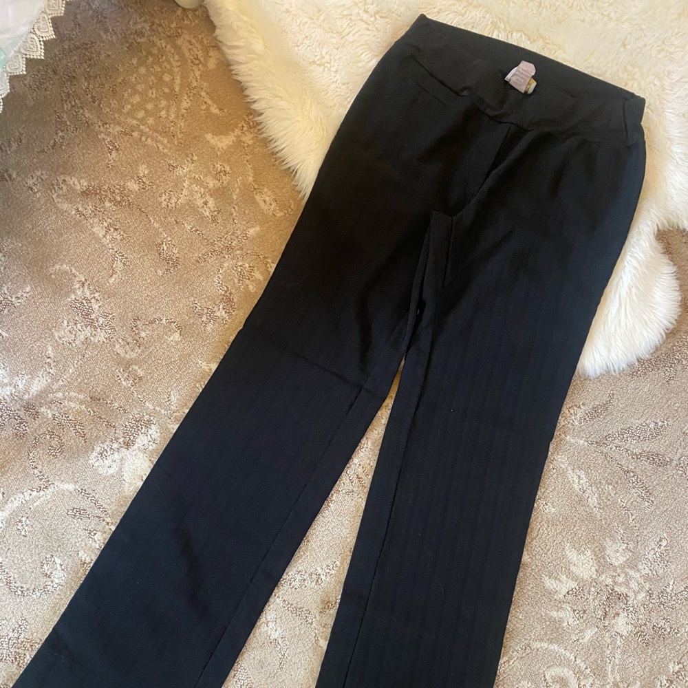 Black maternity slacks